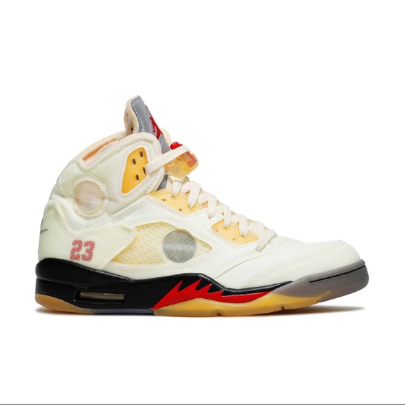 Off-White Shoes - ❌SOLD❌ Off-White Jordan 5 Sail Nike x Virgil Abloh